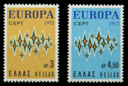 GRIECHENLAND 1972 Nr 1106-1107 Postfrisch SAC2AE6 - Unused Stamps