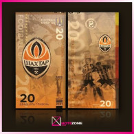 20 Hryvien Ukraine Football Club FC Shakhtar Donetsk Fantasy Polymer Private Note - Oekraïne