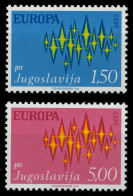 JUGOSLAWIEN 1972 Nr 1457-1458 Postfrisch SAC2B4E - Unused Stamps