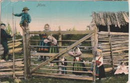 AK Mora, Kinder Am Zaun 1913 - Zweden