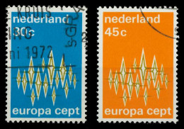 NIEDERLANDE 1972 Nr 987-988 Gestempelt X040362 - Used Stamps