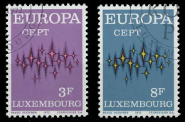 LUXEMBURG 1972 Nr 846-847 Gestempelt X040416 - Used Stamps