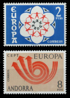 ANDORRA SPANISCHE POST 1970-1979 Nr 84-85 Postfrisch SAC2CF6 - Unused Stamps