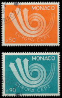 MONACO 1973 Nr 1073-1074 Gestempelt X04064E - Usati