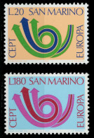 SAN MARINO 1973 Nr 1029-1030 Postfrisch SAC2F36 - Unused Stamps