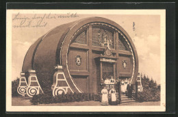 AK Leipzig, Internat. Baufachausstellung Mit Sonderausstellungen 1913, Riesenfass  - Exhibitions