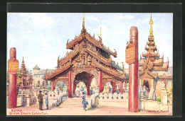 Künstler-AK London-Wembley, British Empire Exhibition, Burma, The Bridge House  - Expositions