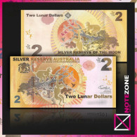 Australia $2 Lunar Silver Reserve Monkey Fantasy Private Note Test Note - Colecciones & Series