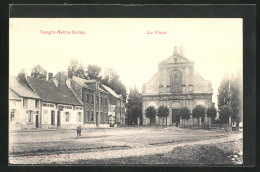 AK Tongre-Notre-Dame, La Place Et L`Eglise  - Other & Unclassified