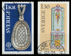 SCHWEDEN 1976 Nr 943-944 Gestempelt X0457AA - Used Stamps