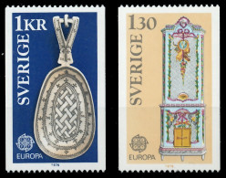 SCHWEDEN 1976 Nr 943-944 Postfrisch SAC703A - Unused Stamps