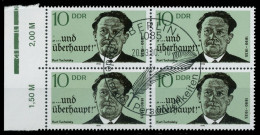 DDR 1990 Nr 3321 ESST Zentrisch Gestempelt VIERERBLOCK SRA X04B512 - Used Stamps