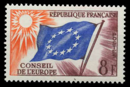 FRANKREICH DIENSTMARKEN EUROPARAT Nr 2 Postfrisch SADF9A6 - Mint/Hinged