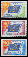 FRANKREICH DIENSTMARKEN EUROPARAT Nr 16-18 Postfrisch SADFC42 - Mint/Hinged
