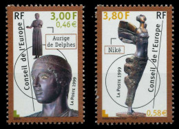 FRANKREICH DIENSTMARKEN EUROPARAT Nr 55-56 Postfrisch SAE4056 - Mint/Hinged