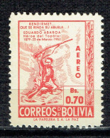 73ème Anniversaire De La Mort D'Eduardo Abaroa - Bolivien
