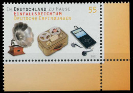 BRD BUND 2011 Nr 2892 Postfrisch ECKE-URE X3261F2 - Unused Stamps
