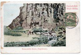 SOUTHWEST GERMAN AFRICA / NAMIBIA -WASSERSTELLE ANICHA (VOGELKRANZ) - WINDHUK CANCEL 1905 - Duits-Zuidwest-Afrika