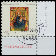 BRD BUND 2005 Nr 2493 Zentrisch Gestempelt ECKE-URE X33B77E - Used Stamps