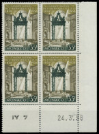 MONACO 1958 Nr 598 Postfrisch VIERERBLOCK ECKE-URE X3BA752 - Neufs