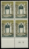 MONACO 1958 Nr 598 Postfrisch VIERERBLOCK URA X3BA75A - Unused Stamps