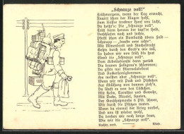 AK Bepackter Soldat Hat Die Schnauze Voll, Soldatenhumor  - Guerre 1914-18