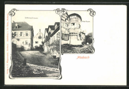 AK Mosbach, Schlossstrasse Und Alter Turm  - Mosbach