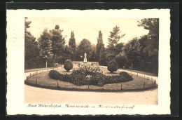 AK Bad Wörishofen, Promenade M. Kriegerdenkmal  - Bad Woerishofen