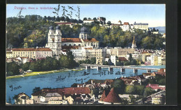 AK Passau, Dom U. Innbrücke  - Passau