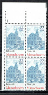 Bicentenaire De L'état Du Massachusetts (bloc De 4) - Nuevos