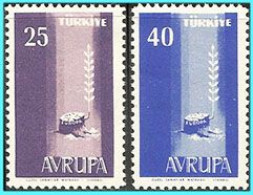 TURKEY - EUROPA CEPT :  Compl Set MNH** - Unused Stamps