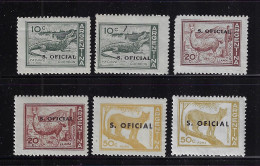 ARGENTINA 1960  OFFICIAL STAMPS  SCOTT #O113-O115  MH - Ungebraucht