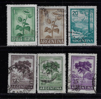 ARGENTINA 1960-1966   SCOTT #690,697,698,702,703  USED - Usados
