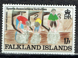 Activités Sportives Dans Les Associations. Dessins D'enfants : Tonte Des Moutons - Falklandinseln