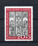 Bund 1951 Freimarke 140 I Sprung Im Fresko Postfrisch - Unused Stamps