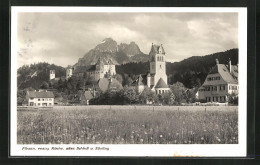 AK Füssen, Evangelische Kirche, Altes Schloss Und Säuling  - Fuessen