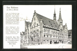 AK Ulm A. Donau, Rathaus Und Pferdewagen  - Ulm