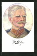 Künstler-AK Heerführer, Generalfeldmarschall Von Mackensen Im Portrait  - War 1914-18