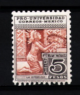 Mexico Sc 705 5p Pro Universidad MNH CV $1640.00usd (for MNH) - Mexique