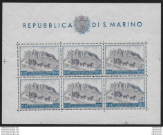1949 San Marino Lire 100 UPU MS MNH Sassone N. 8 - Andere & Zonder Classificatie