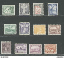 1938-52 BRITISH GUIANA - Stanley Gibbons N. 308-19, 12 Valori - MH* - Andere & Zonder Classificatie