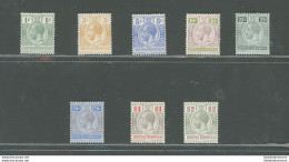 1913-21 BRITISH HONDURAS, Stanley Gibbons N. 101 - 109 - MNH** + 102 + 106 + 110 MH* - Andere & Zonder Classificatie