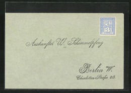 Briefumschlag An Die Auskunftei W. Schimmelpfennig In Berlin, Charlotten-Strasse 23  - Briefmarken (Abbildungen)