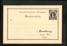AK Briefkarte Private Stadtpost, Briefbeförderung Hammonia In Hamburg, 2 Pfg.  - Postzegels (afbeeldingen)