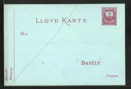 AK Private Stadtpost Lloyd Karte, Berlin, 2 Pfg.  - Briefmarken (Abbildungen)