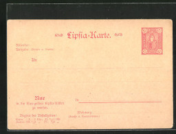 AK Leipzig, Lipsia-Karte, Private Stadtpost, 2 1 /2 Pfg.  - Postzegels (afbeeldingen)