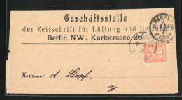 Banderole Berlin, Geschäftsstelle Der Zeitschrift Für Lüftung Und Heizung, Karlstrasse 26, Korrepondenz  - Sellos (representaciones)