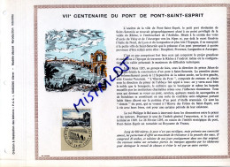 Rarissime Feuillet PAC (précurseur De CEF) De 1966 - VIIème Centenaire Du Pont De Pont-Saint-Esprit - 1960-1969
