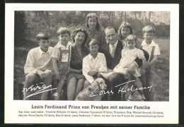 AK Prinz Louis Ferdinand Von Preussen Mit Seiner Familie  - Koninklijke Families