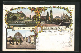 AK Hammelburg, Schloss Saaleck, Marktplatz Mit Rathaus  - Hammelburg